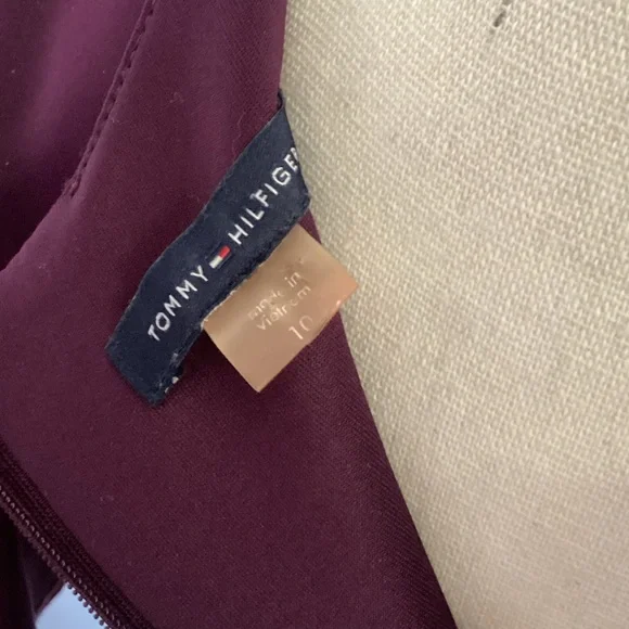 Tommy Hilfiger Plum Ruffle Sleeve Midi Dress - Picture 2 of 4